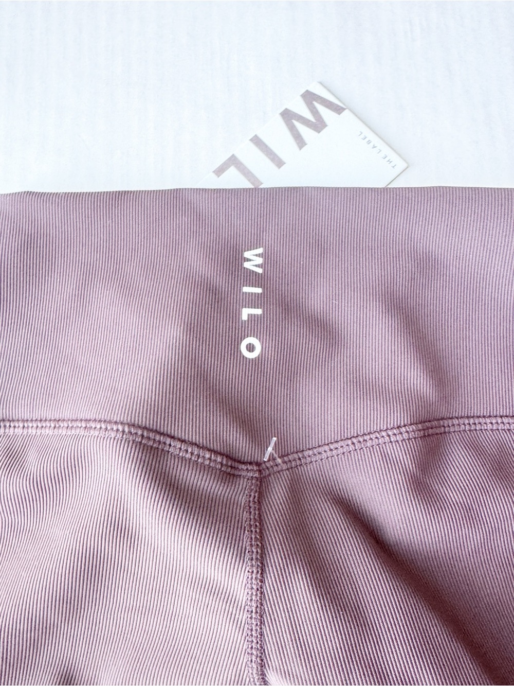 Wilo The Label New High-Rise Ribbed 7/8 Leggings in Chocolate NWT - Picture 7 of 13